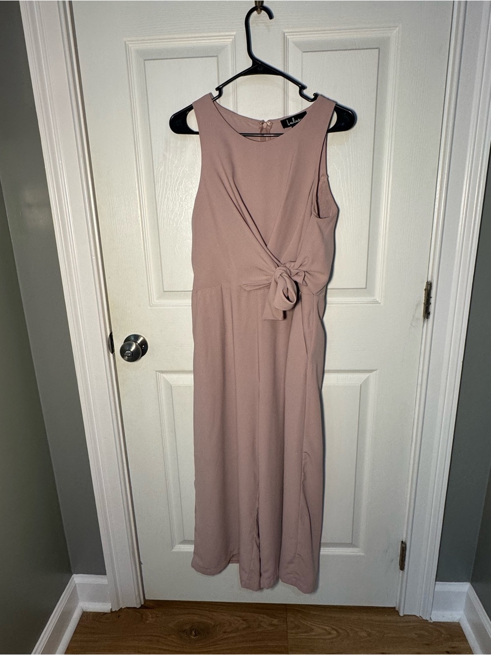 Lulu's Dusty Rose Sleeveless Wrap Midi Dress